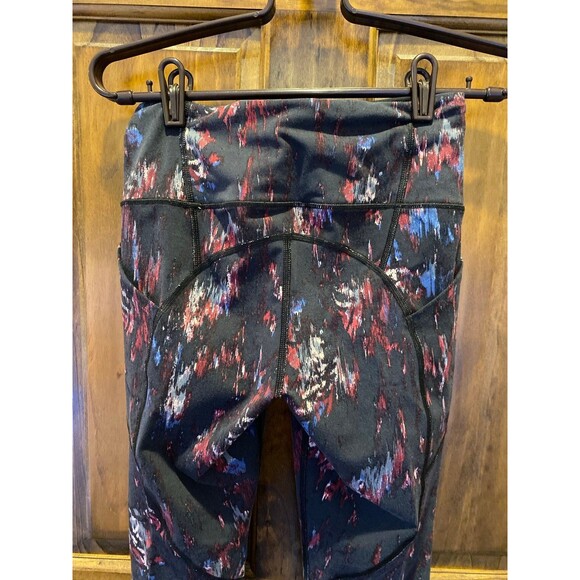 Knockout by Victoria Secret Sport Leggings Sz Small Black Purple Pink Pockets - Picture 5 of 10